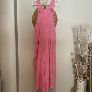 Free People Pink Jumpsuit